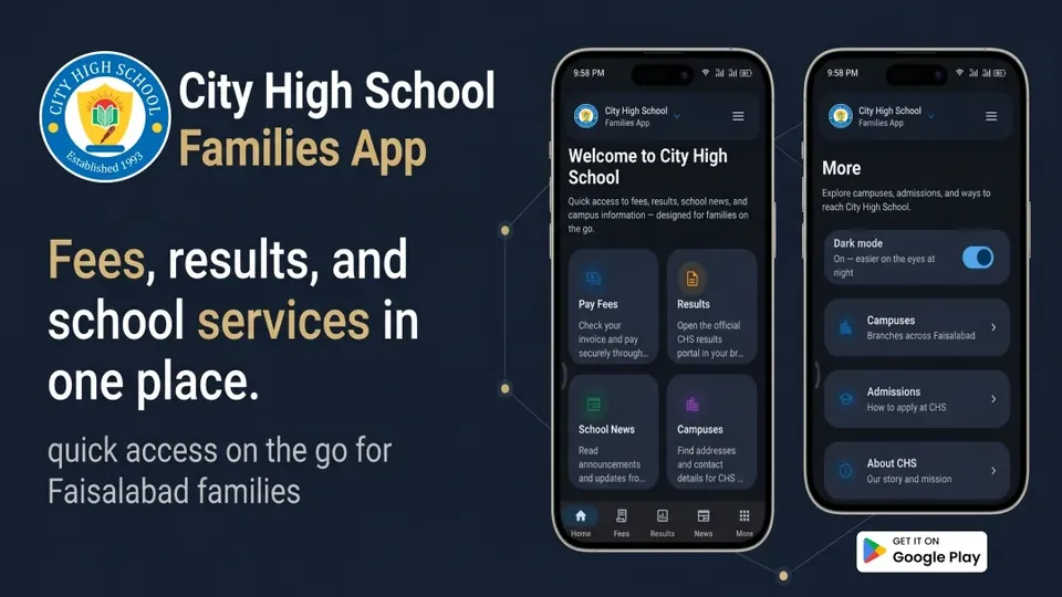 City High School Android app screenshot