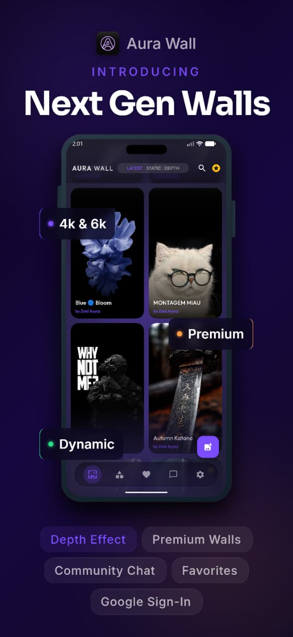 Aura Wall — Next Gen Walls wallpaper previews